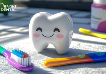 Smiling person with toothbrush and toothpaste, illustrating common daily oral hygiene mistakes and proper dental care