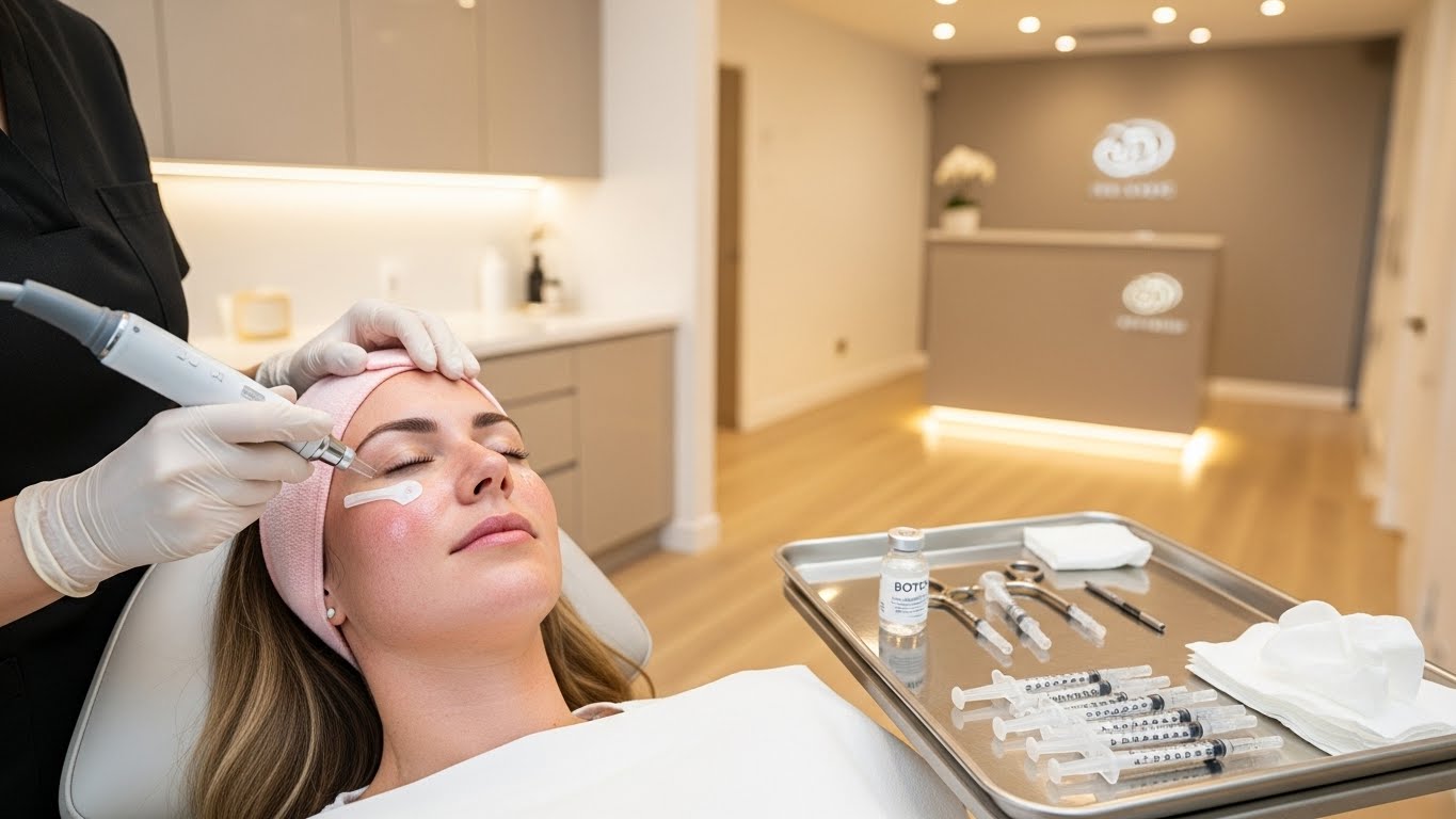 Botox and microneedling