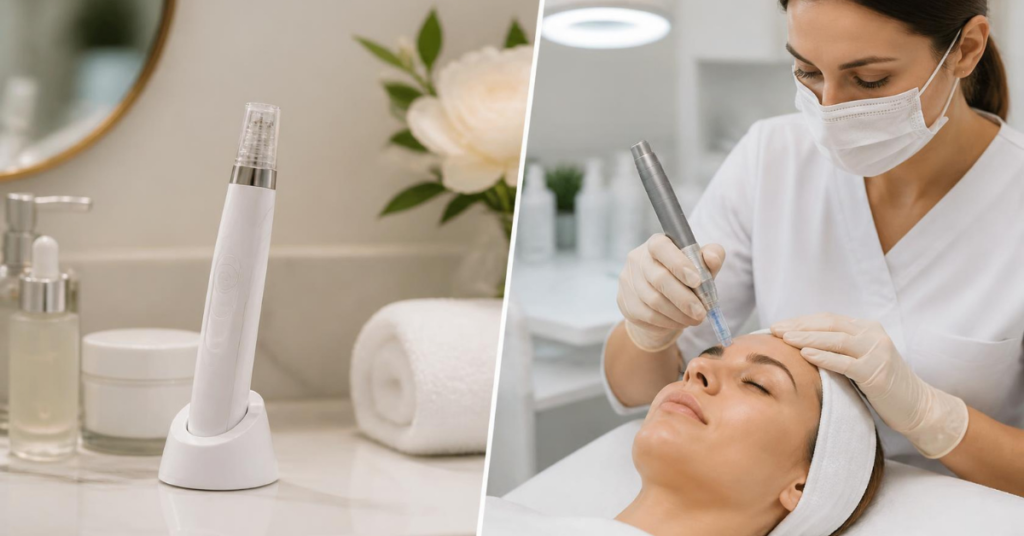 microneedling at home vs professional