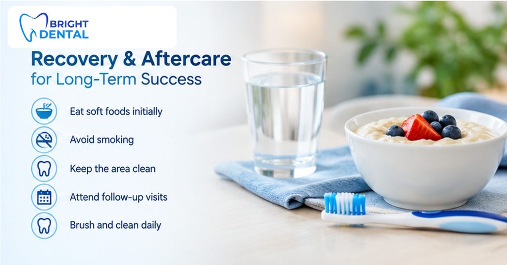 Recovery and aftercare tips after full-arch implant treatment